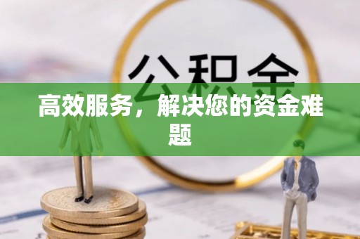 云龙高效服务，解决您的资金难题