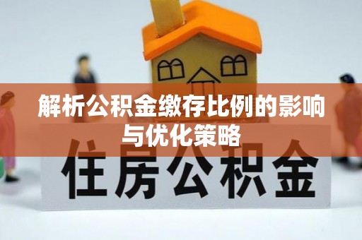 云龙解析公积金缴存比例的影响与优化策略