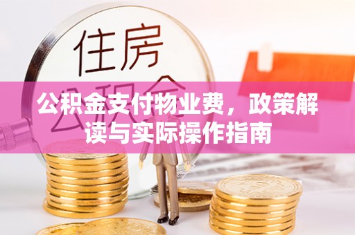 云龙公积金支付物业费，政策解读与实际操作指南