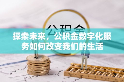 云龙探索未来，公积金数字化服务如何改变我们的生活