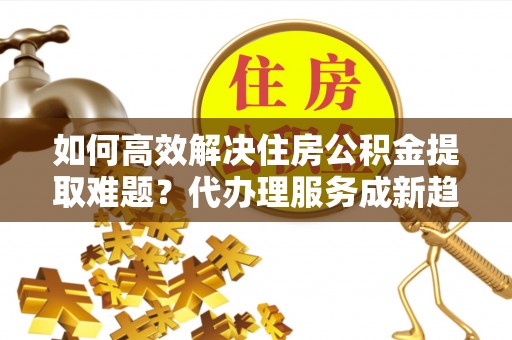 云龙如何高效解决住房公积金提取难题？代办理服务成新趋势