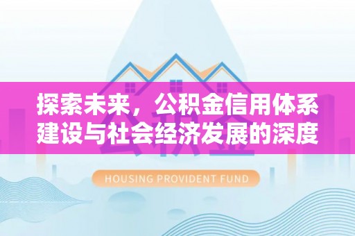 云龙探索未来，公积金信用体系建设与社会经济发展的深度融合