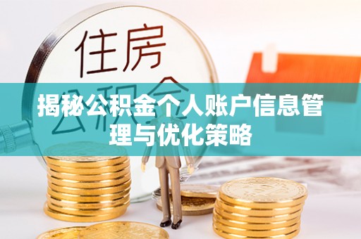 云龙揭秘公积金个人账户信息管理与优化策略