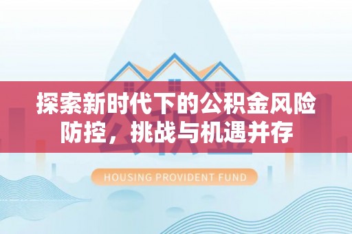云龙探索新时代下的公积金风险防控，挑战与机遇并存