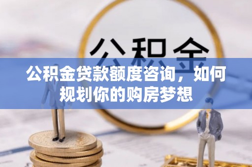云龙公积金贷款额度咨询，如何规划你的购房梦想