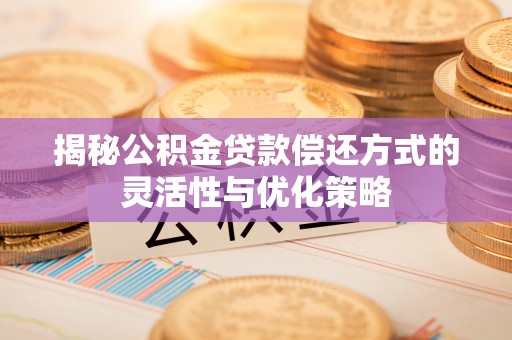 云龙揭秘公积金贷款偿还方式的灵活性与优化策略