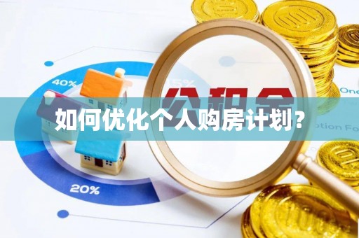云龙如何优化个人购房计划？