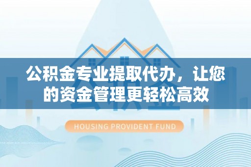 云龙公积金专业提取代办，让您的资金管理更轻松高效