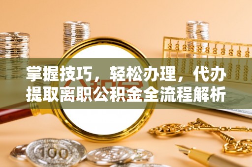 云龙掌握技巧，轻松办理，代办提取离职公积金全流程解析