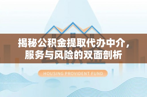 云龙揭秘公积金提取代办中介，服务与风险的双面剖析