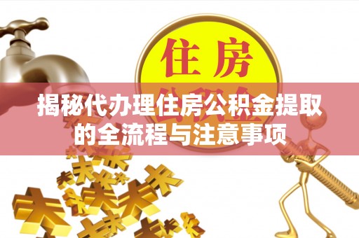 云龙揭秘代办理住房公积金提取的全流程与注意事项