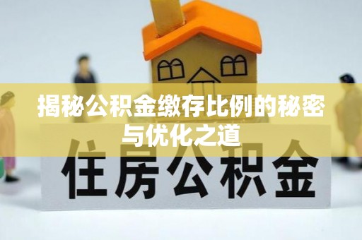 云龙揭秘公积金缴存比例的秘密与优化之道