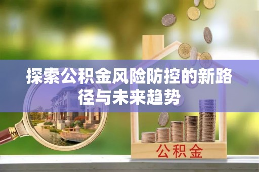 云龙探索公积金风险防控的新路径与未来趋势