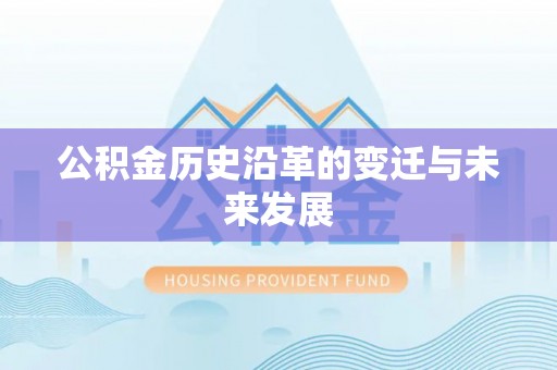 云龙公积金历史沿革的变迁与未来发展