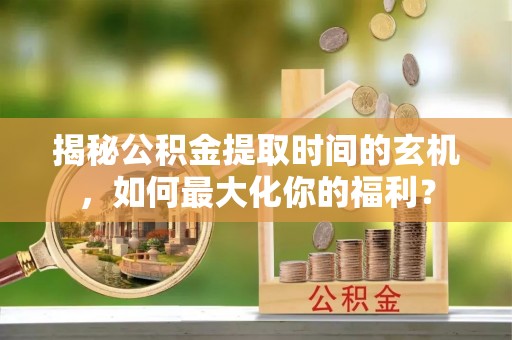 云龙揭秘公积金提取时间的玄机，如何最大化你的福利？