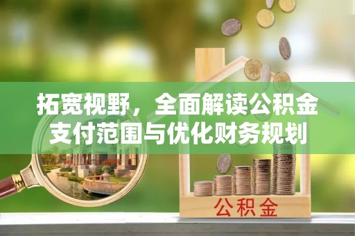 云龙拓宽视野，全面解读公积金支付范围与优化财务规划