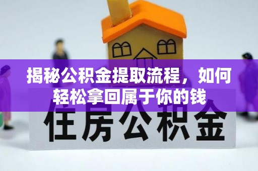 云龙揭秘公积金提取流程，如何轻松拿回属于你的钱