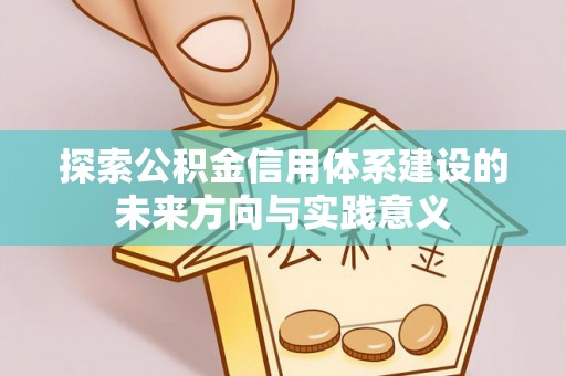 云龙探索公积金信用体系建设的未来方向与实践意义