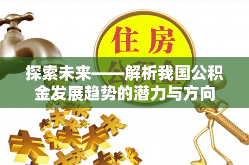 云龙探索未来——解析我国公积金发展趋势的潜力与方向