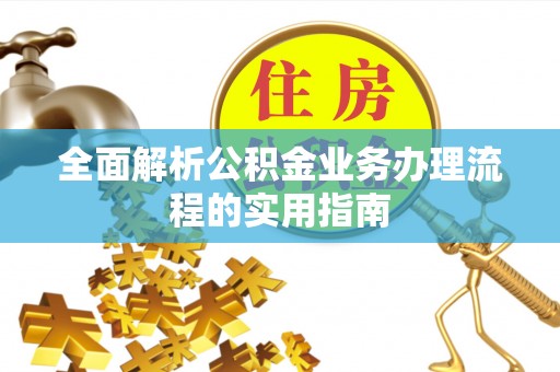 云龙全面解析公积金业务办理流程的实用指南