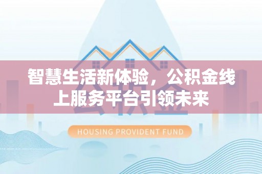 云龙智慧生活新体验，公积金线上服务平台引领未来