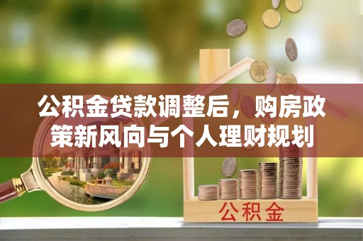 云龙公积金贷款调整后，购房政策新风向与个人理财规划