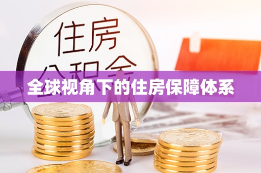 云龙全球视角下的住房保障体系