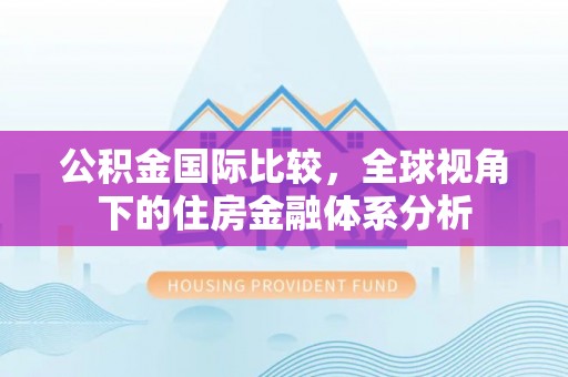 云龙公积金国际比较，全球视角下的住房金融体系分析